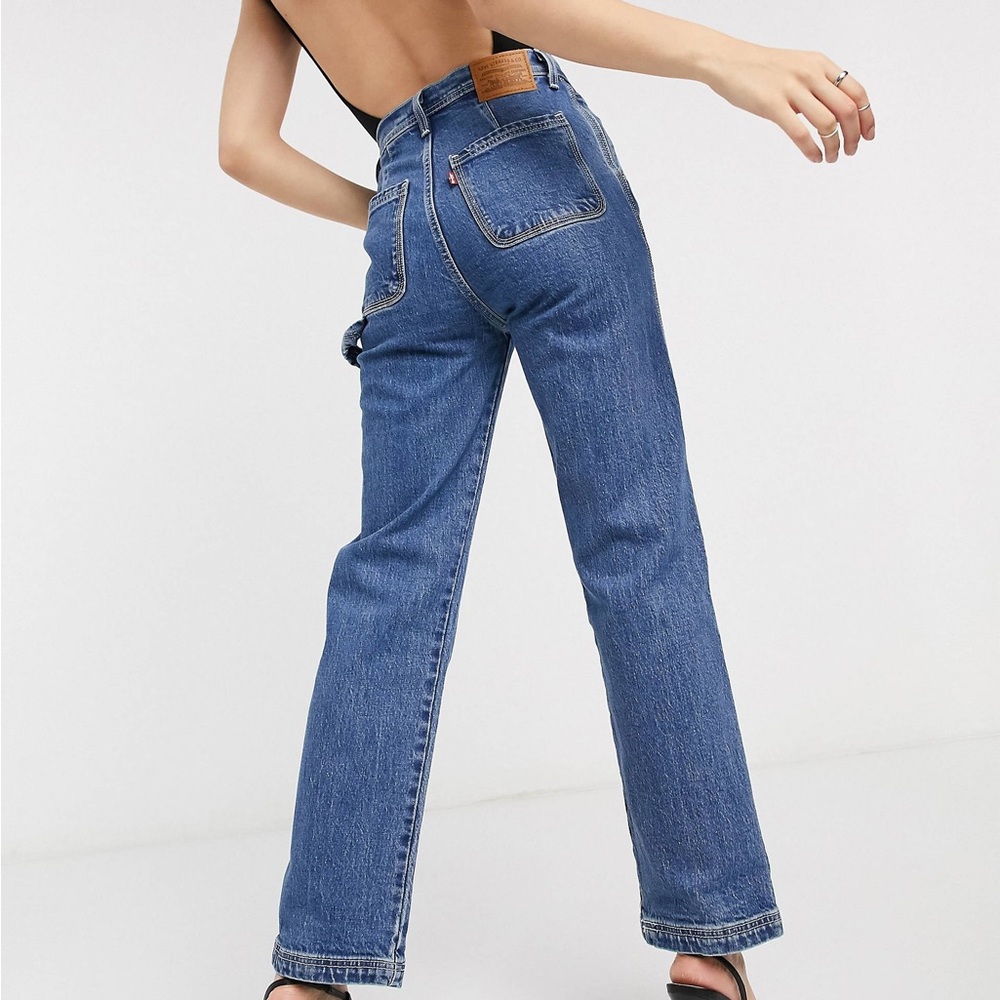 Levi's Ribcage straight leg utility ankle jeans
